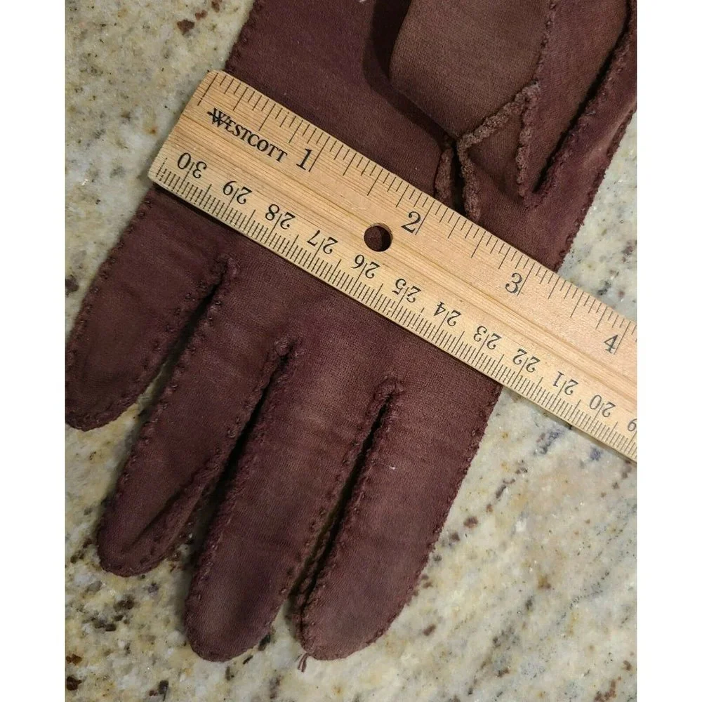 Vintage Woven Nylon? Brown Stitched 8